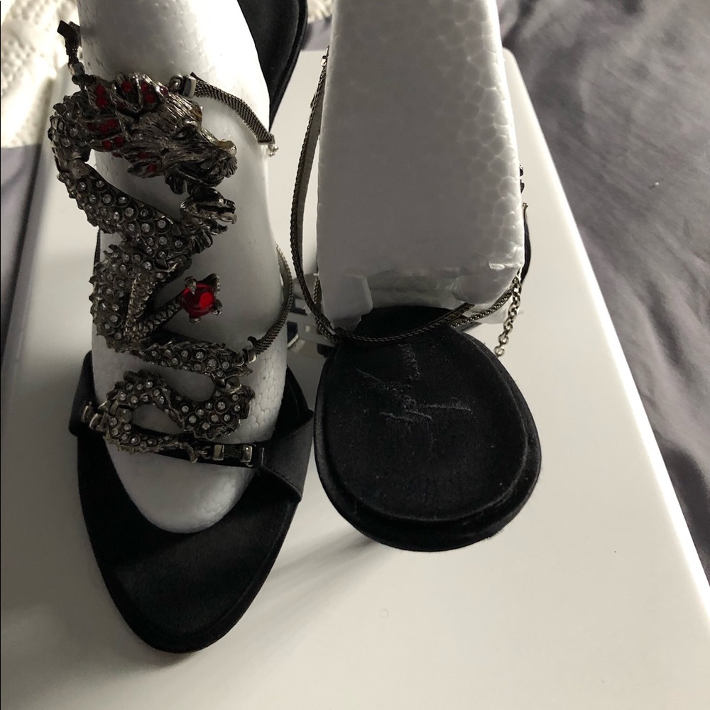 Giuseppe Zanotti “Dragon” Crystals  Embellished